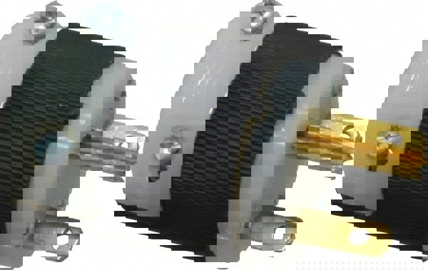 Straight Blade Plug: 6-15P, 250VAC, Black & White